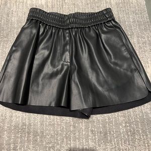 Zara Leather shorts
